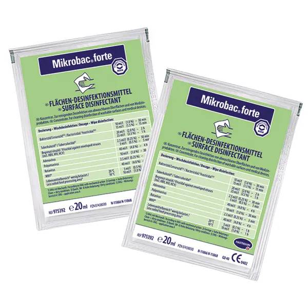 Ein Bild von Hartmann Mikrobac forte Flächendesinfektionsreiniger - 250x20 ml