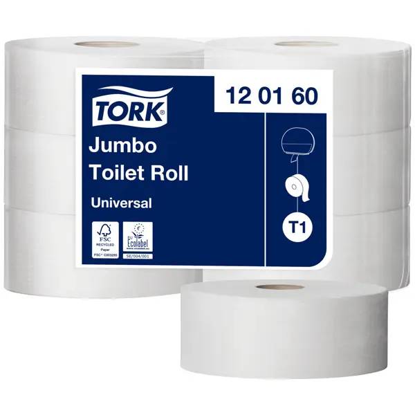 Ein Bild von Tork Natura T1 Jumbo-Toilettenpapier naturweiß - 1-lagig