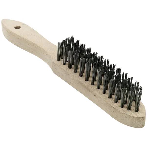 Nölle Profi Brush Stahl-Drahtbürste 4-reihig - 28 cm