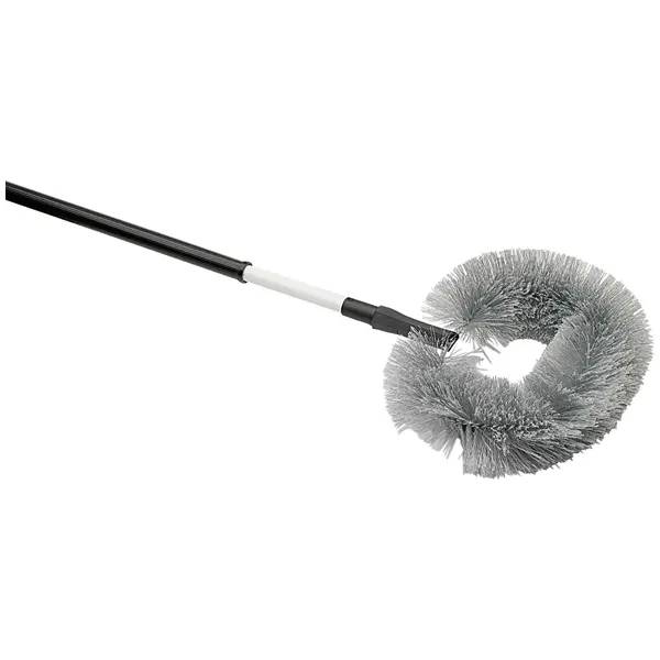 Ein Bild von Nölle Profi Brush Staubwedel oval - schwarz/silbergrau