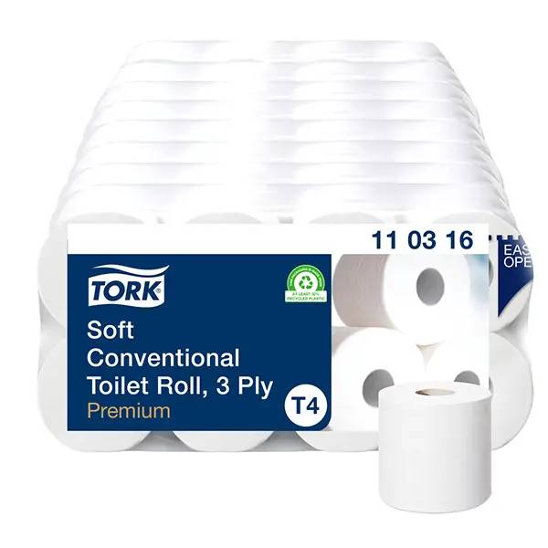 Tork Premium weiches T4 Toilettenpapier hochweiß - 3-lagig