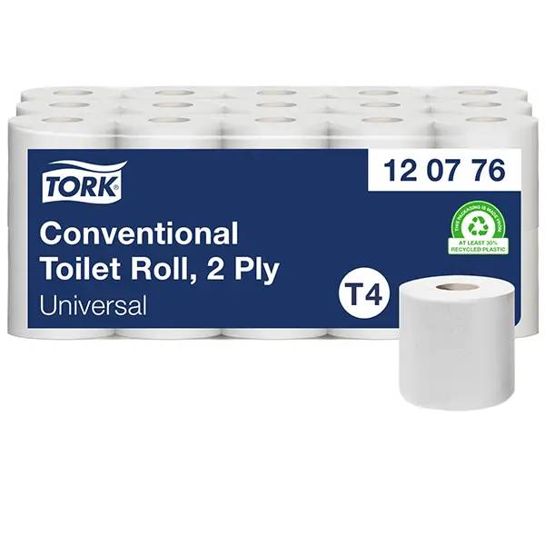 Ein Bild von Tork Universal T4 Toilettenpapier weiß - 2-lagig