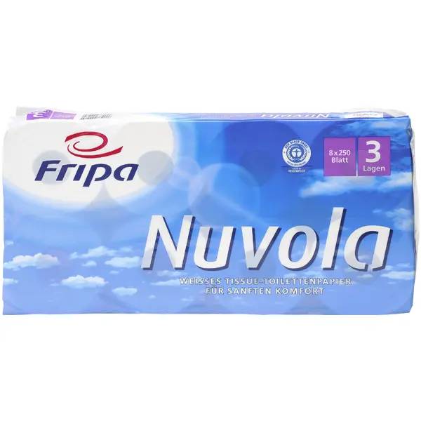 Ein Bild von Fripa Nuvola Toilettenpapier hochweiß - 3-lagig