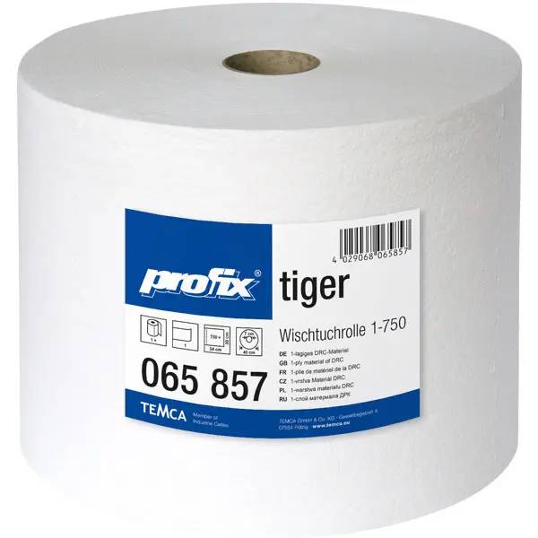 Ein Bild von Temca profix tiger Wischtuchrolle - 1-lagig