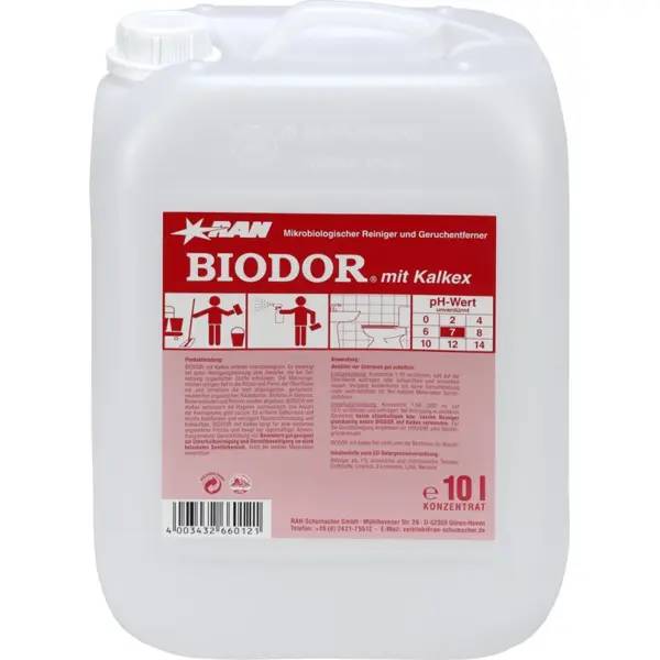 Ein Bild von Biodor mit Kalkex Reiniger & Geruchsvernichter - 10 Liter