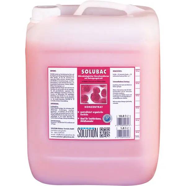 Ein Bild von Solution Glöckner SOLUBAC Konzentrat Geruchsentferner - 10 Liter