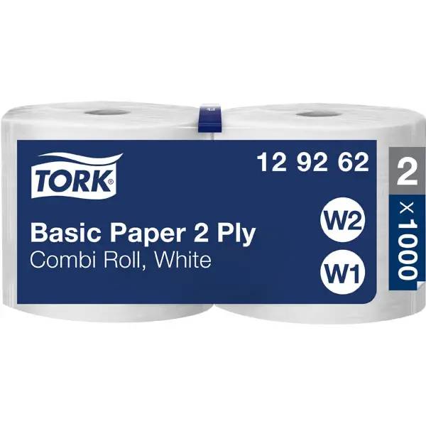 Tork Standard Papierwischtücher Kombirolle W1/2 - 2 x 1000 Tücher