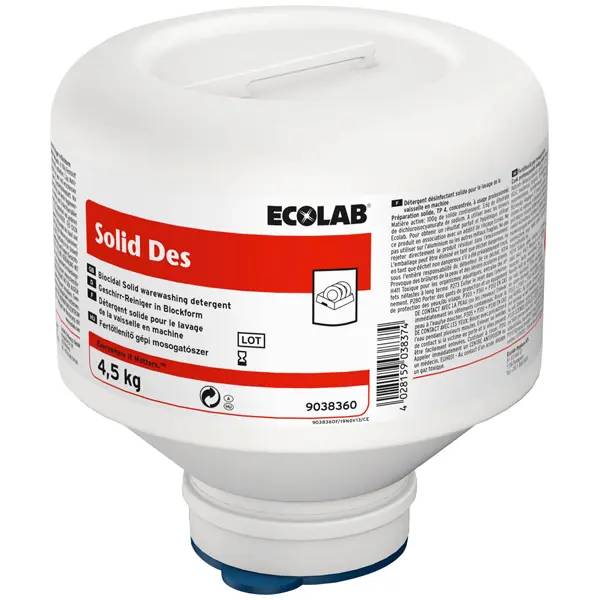 Ein Bild von Ecolab Solid Des Maschinenspülmittel - 4,5 kg