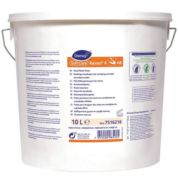 Ein Bild von Diversey SoftCare Reinol-K H8 Handwaschpaste - 10 Liter