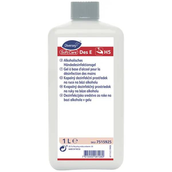 Diversey Soft Care Des E H5 Händedesinfektionsgel - 1 Liter