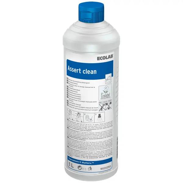 Ein Bild von Ecolab Assert Clean Handspülmittel mit öko-Label - 1 Liter