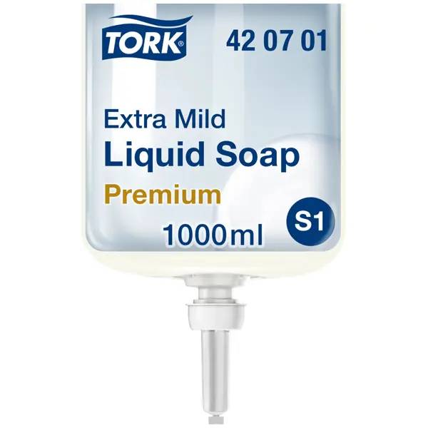 Ein Bild von Tork S1 Extra Mild Premium Flüssigseife - 6x1 Liter