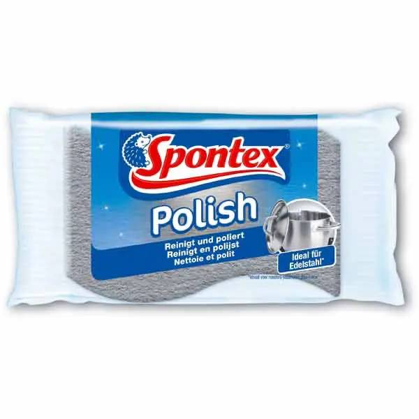 Ein Bild von Mapa Spontex Polish Edelstahl Putzschwamm - 165x80x25 mm