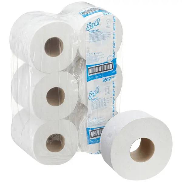 Ein Bild von Scott ESSENTIAL Jumbo-Toilettenpapier weiß - 2-lagig