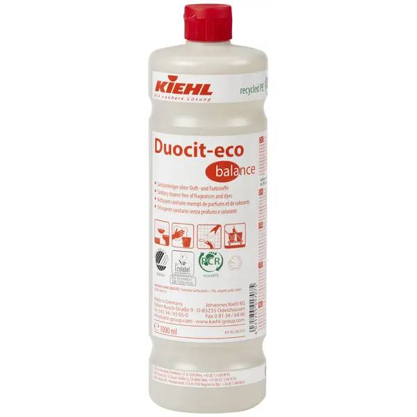 Ein Bild von Kiehl Duocit-eco balance Sanitärreiniger - 1 Liter