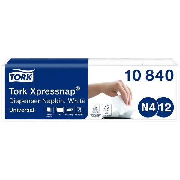 Ein Bild von Tork Xpressnap Spenderserviette N4 - weiß