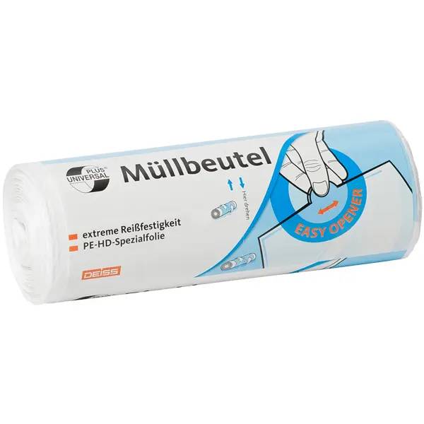 Deiss Universal Müllbeutel 30 Liter - weiß