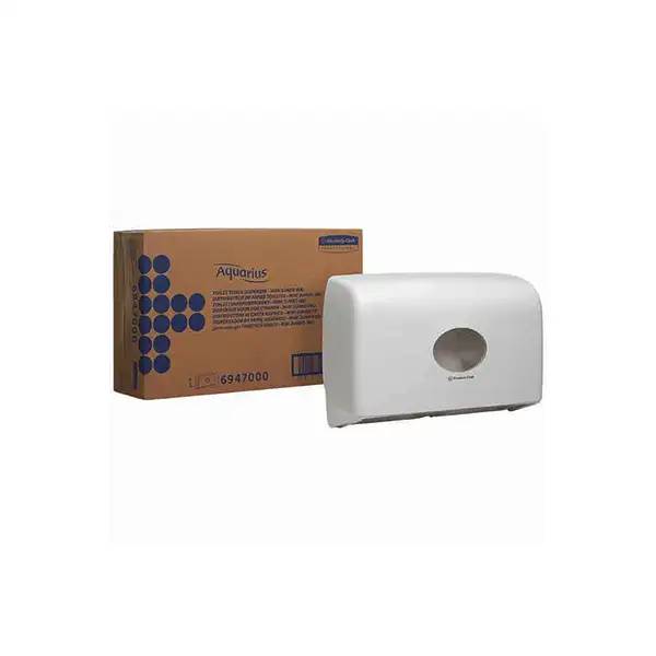 Kimberly Clark Professional Aquarius Mini Jumbo Doppel-Toilettenpapierspender - weiß