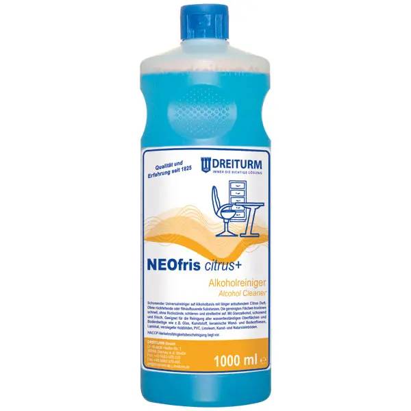 Ein Bild von Dreiturm NEOfris citrus+ Alkoholreiniger - 1 Liter