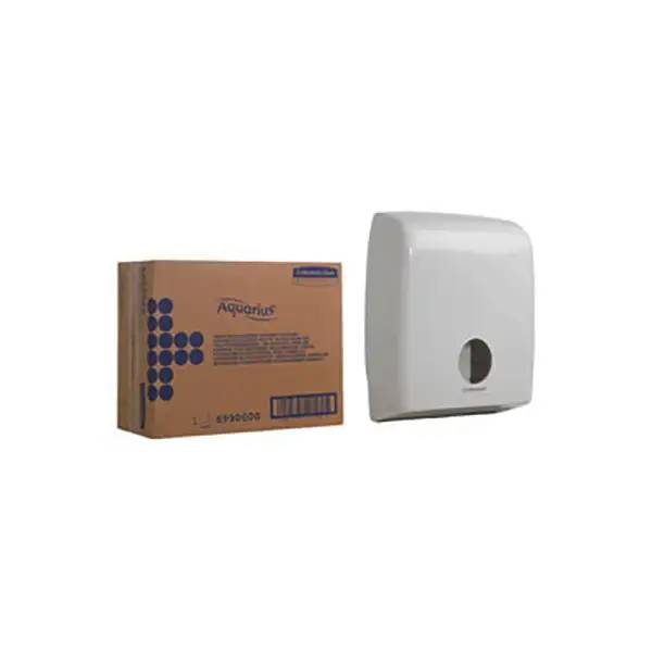 Kimberly Clark Professional Aquarius Einzelblatt Doppel-Toilettenpapierspender - weiß