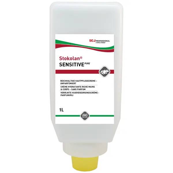 Ein Bild von SC Johnson Stokolan Sensitive PURE Hautpflegecreme - 1 Liter