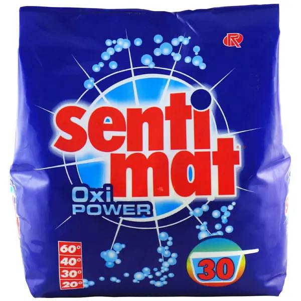 Ein Bild von sentimat oxi power Universalwaschmittel - 2,55 kg