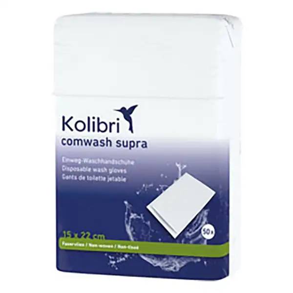 Ein Bild von Kolibri comwash supra Waschhandschuhe - 16x23 cm