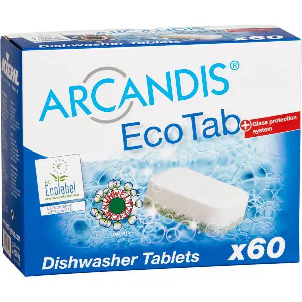 Ein Bild von Kiehl ARCANDIS-EcoTab Geschirrspültabs - 60 Tabs