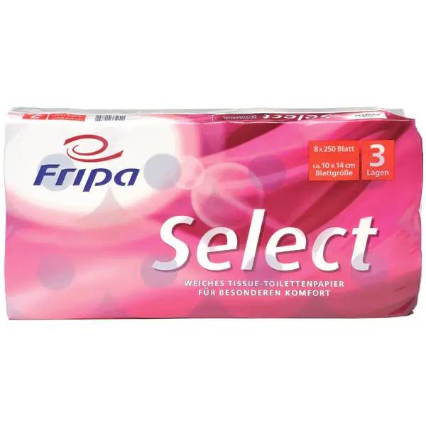 Ein Bild von Fripa Select Toilettenpapier hochweiß - 3-lagig