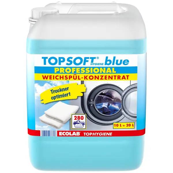 Ein Bild von Ecolab Topsoft Professional Weichspüler - blue