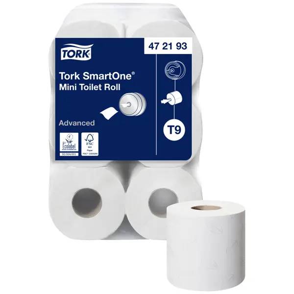 Tork Advanced SmartOne T9 Mini-Toilettenpapier weiß - 2-lagig