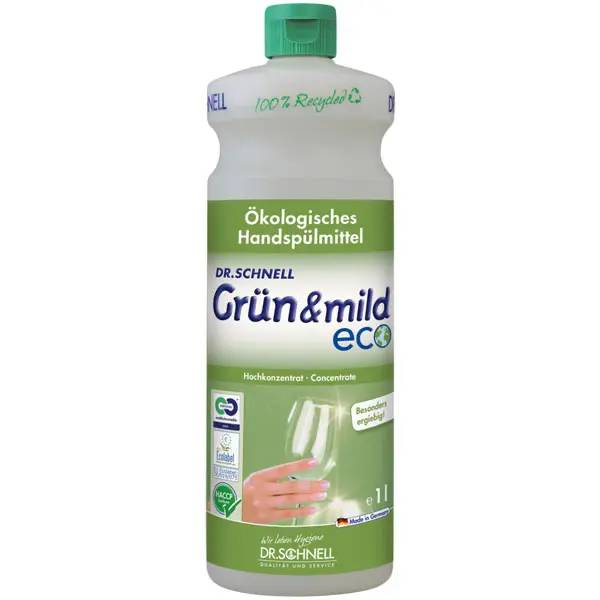 Ein Bild von Dr. Schnell grün&mild eco ökologisches Handspülmittel - 1 Liter