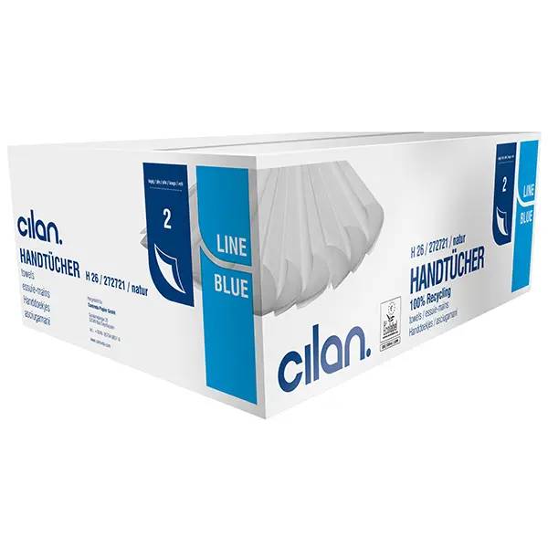 Cilan blueline H26 Falthandtuch natur - 23x25 cm