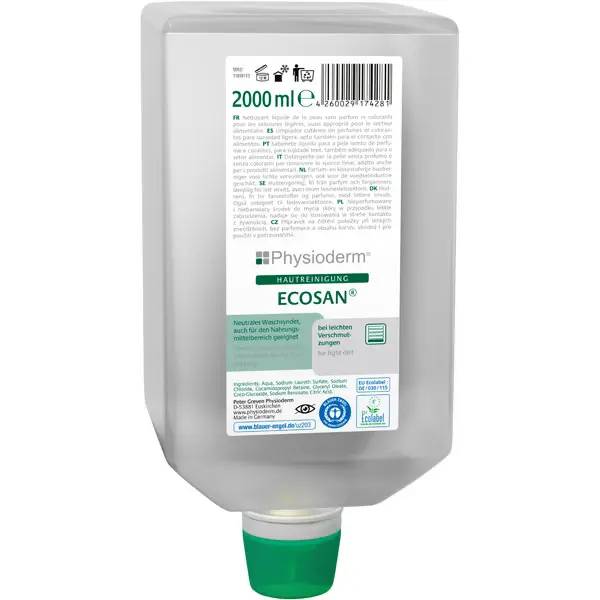 Ein Bild von Greven Physioderm Ecosan Hautreiniger (Faltflasche) - 2 Liter