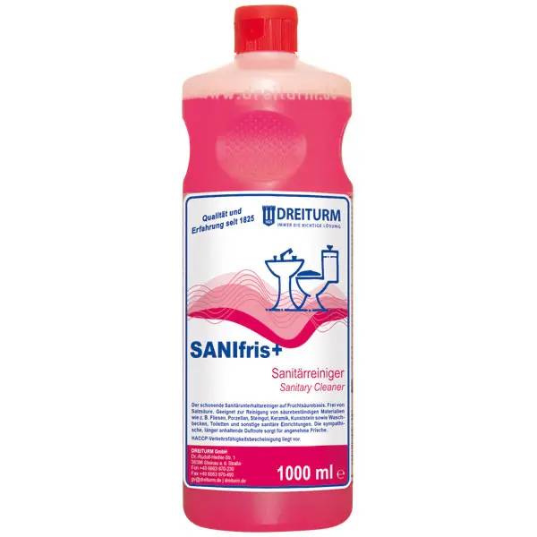 Ein Bild von Dreiturm SANIfris+ Sanitärreiniger - 1 Liter