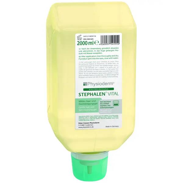 Ein Bild von Greven Physioderm Stephalen Vital Hautreinigungs-Gel (Faltflasche) - 2 Liter