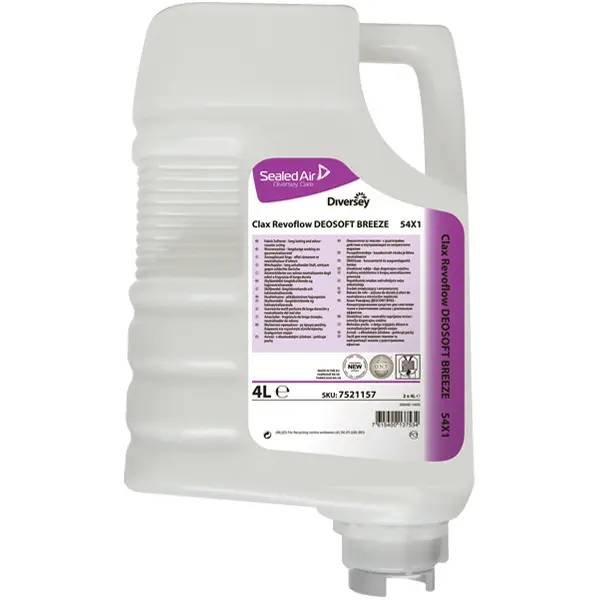 Ein Bild von Diversey Clax Revoflow Deosoft Breeze 54X1 Weichspüler - 4 Liter