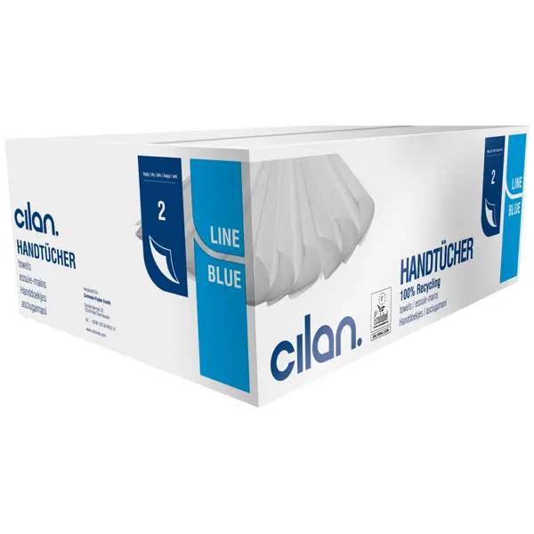 Cilan blueline H21 Falthandtuch weiß - 20,6x24 cm