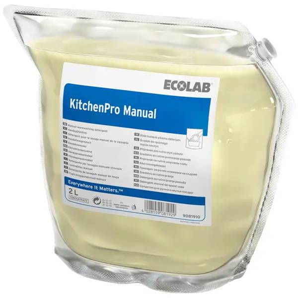 Ein Bild von Ecolab KitchenPro Manual Spülmittel - 2x2 Liter