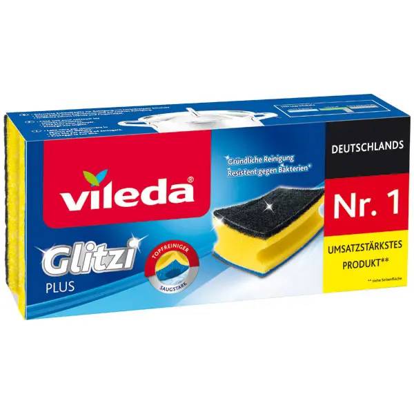 Vileda Glitzi Plus Scheuerschwamm - 6,3x8,5 cm