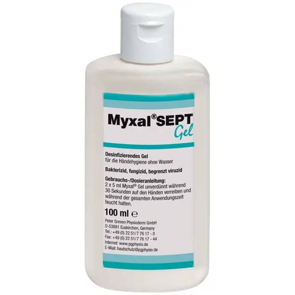 Ein Bild von Greven Physioderm Myxal SEPT Gel Händedesinfektion - 100 ml