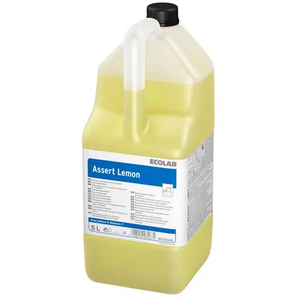 Ein Bild von Ecolab Assert Lemon manuelles Spülmittel - 5 Liter