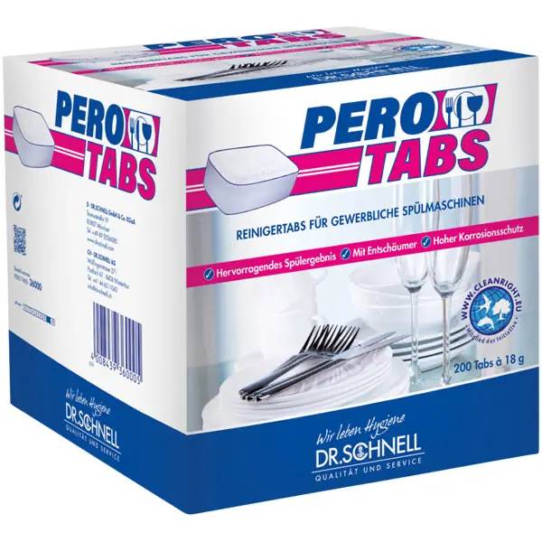 Dr. Schnell PERO TABS Geschirrspülmaschinen-Reinigertabs - 200 Tabs