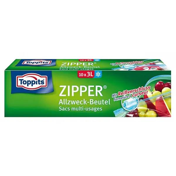 Toppits Zipper Allzweckbeutel - 3 Liter