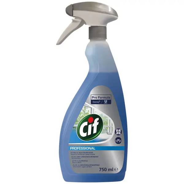 Ein Bild von Diversey Cif Professional Fenster- & Glasreiniger - 750 ml