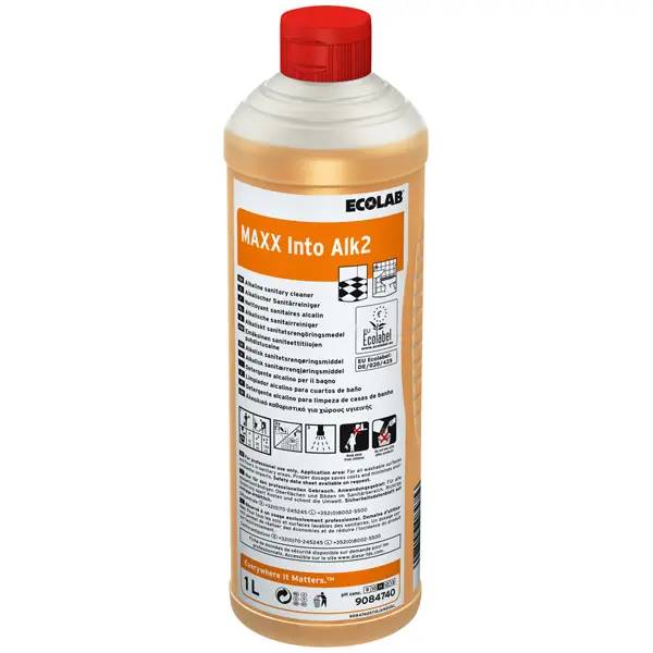 Ein Bild von Ecolab MAXX Into Alk 2 Sanitärreiniger - 1 Liter