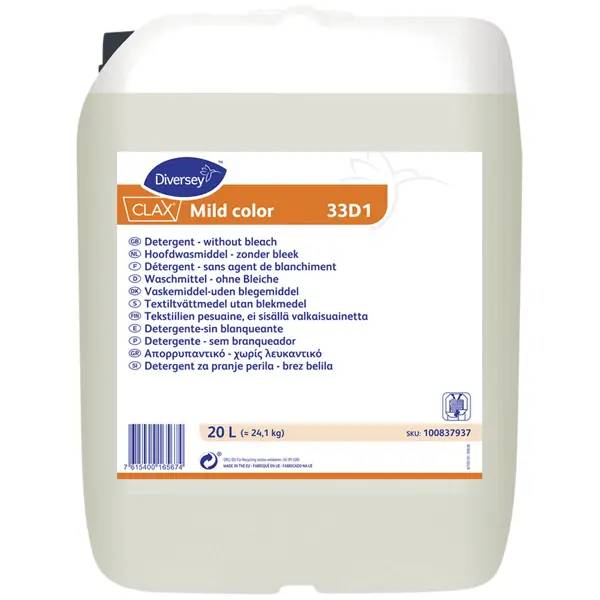 Ein Bild von Diversey Clax Mild Color 33D1 Feinwaschmittel - 20 Liter