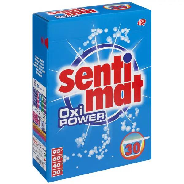 Ein Bild von sentimat oxi power Universalwaschmittel - 1,8 kg