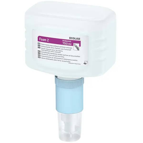 Ein Bild von Ecolab Foam 2 Schaum-Waschlotion - 6x750 ml