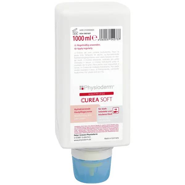 Ein Bild von Greven Physioderm Curea Soft Hautpflegecreme parfümiert (Faltflasche) - 1 Liter